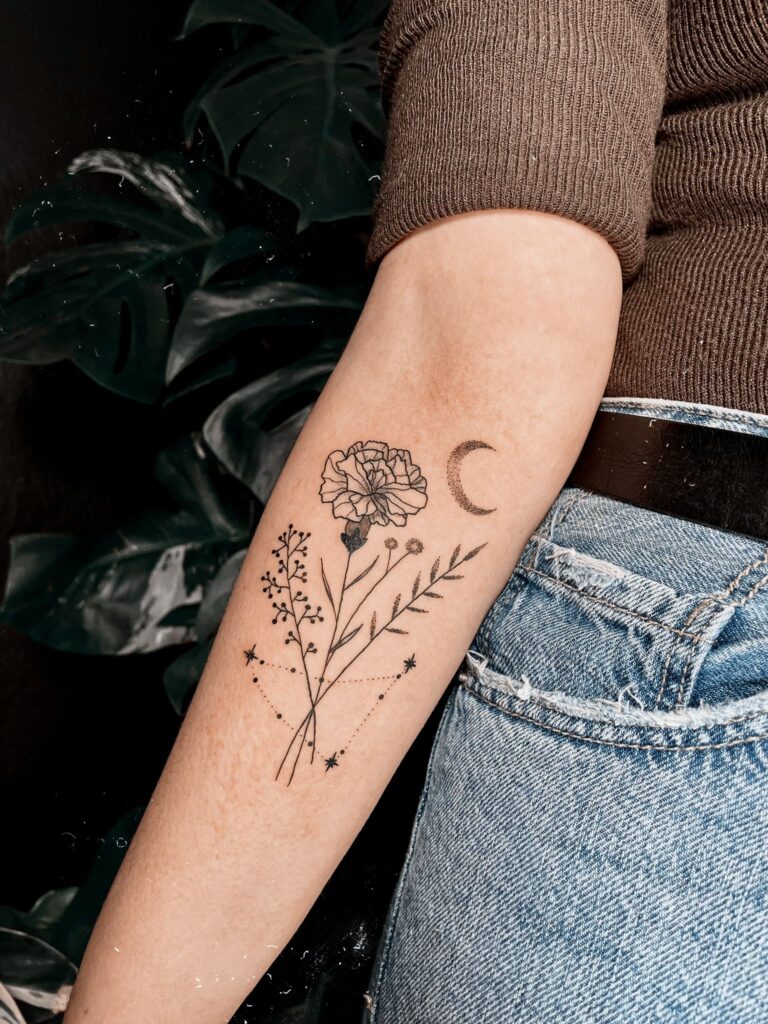 Blumenstrauß Tattoo